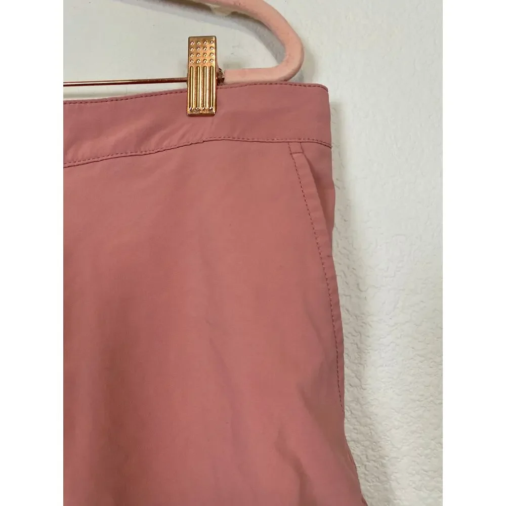 Abercrombie & Fitch Stretch Salmon Swim Trunk Lined Drawstring Pockets Size L